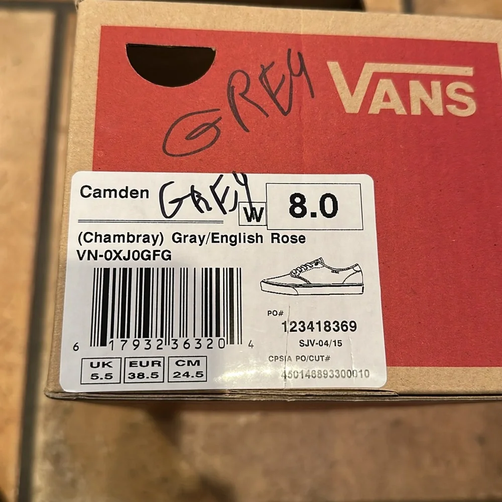 Vans Light Gray Canvas Sneakers - Picture 2 of 8